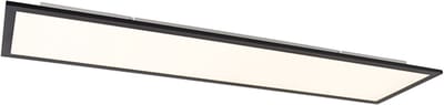 QAZQA liv - Moderne Dimbare LED paneel | Plafondlamp met Dimmer - 1 lichts - L 1200 mm - Zwart - Woonkamer | Slaapkamer | Keuken