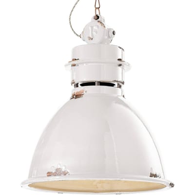 Ferroluce Hanglamp C1750 met keramische kap, wit
