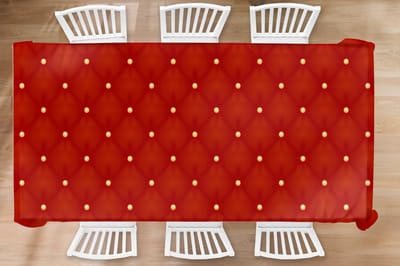 Kerst Tafelkleed - Kerstmis Decoratie - Tafellaken - Patronen - Kerst - Goud - Stippen - 300x150 cm - Kerstmis Versiering - Tafeldecoratie Kerstmis - Kerstdecoratie tafel - Tafelversiering