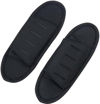 2 universele schouderpads voor rugzakken – Gevoerde en beschermende schoudersteunen, ademend, comfortabel en drukverlagend, multifunctioneel en draagbaar ontwerp, compatibel met wandelrugzakken, laptoptassen en schouderbanden van tassen, Zwart