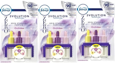 Febreze Navulling - 3Volution Zero% - Orchid - 3 x 20 ml