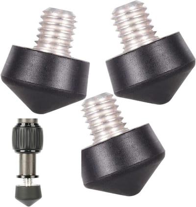 Set van 3 Universele Rubber Voeten voor Statief, Antislip M8 Rubber Pedestal Geschikt voor Fotografie Accessoires en Monopods, Compatibel met 1/4 inch en 3/8 inch Statiefbevestigingen