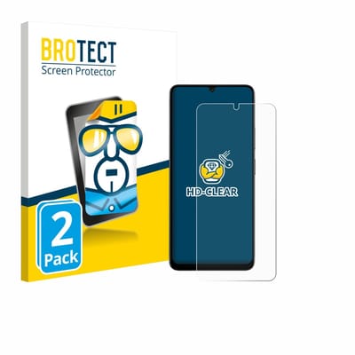 BROTECT - Screenprotector voor Doogee Note 59 Pro - Folie Beschermfolie transparant 2 Stuks
