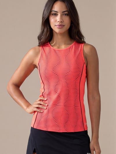 Sjeng Sports LIYANA - Maat: M Psycho red - Padel Top Vrouwen - Sporttop -