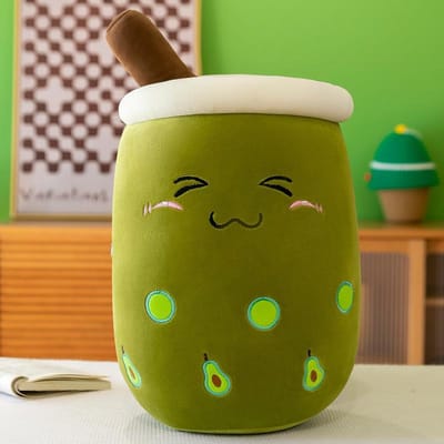 35cm Kawaii Bubble Tea Pluche Kussen Simulatie Kleine Parelmelktheekop Boba Voedsel Gevuld Zacht Kawaii Knuffel Pluche Decoratie Speelgoed 35cm brown
