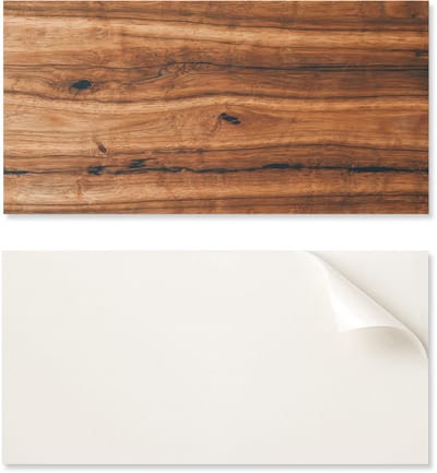 Zelfklevend paneel met print - Perfect voor de keuken 100x50 cm Natuurlijk houtpatroon