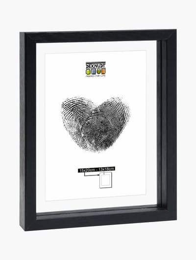 Deknudt Frames fotolijst met zwevend effect S68SG2 - zwart - 15x20 cm