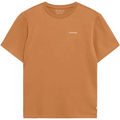T-shirt met print op de rug biologisch katoen KnowledgeCotton Apparel