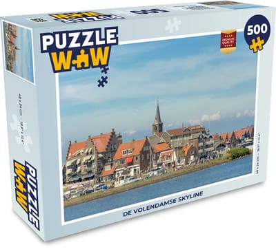 Puzzel De Volendamse skyline - Legpuzzel - Puzzel 500 stukjes