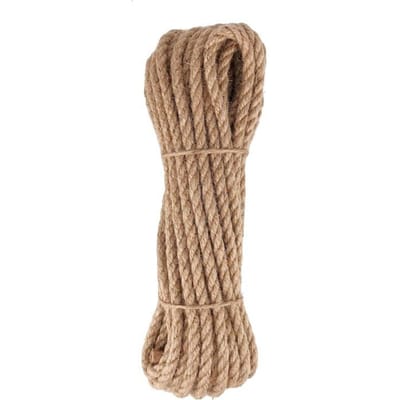 Jutekoord - 8 mm x 10 m - Natuurlijk jute - Ecologisch - Voor knutselen, tuinieren, decoratie