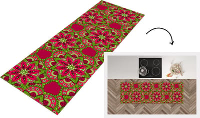 Keukenloper - Loper keuken - Hippie - Mandala - Bloemen - Design - 150x50 cm - Keukenloper vinyl