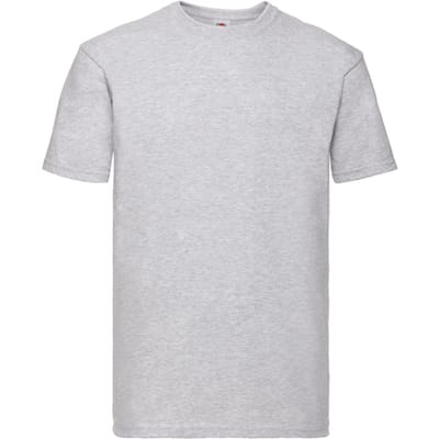 Fruit of the Loom Unisex Super Premium T-shirt voor volwassenen (Heide Grijs)