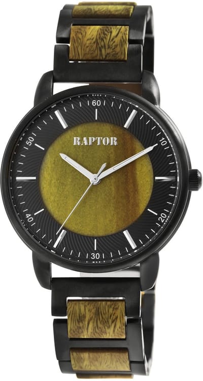 Raptor Herenhorloge Edelstahl Lias, mineraalglas