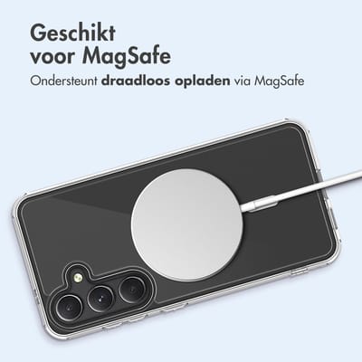imoshion Hoesje - Geschikt voor Samsung Galaxy S24 - Protective Backcover met Magnetische Ring - Transparant