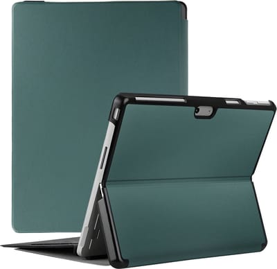 Avizar Foliohoes Geschikt voor Microsoft Surface Pro 9 en Pro 11 Eindklepsteun, Donkergroen