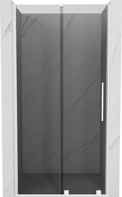 Mexen Velar L douchedeur schuifduur 90 , grafiet, wit - 871-090-003-41-20