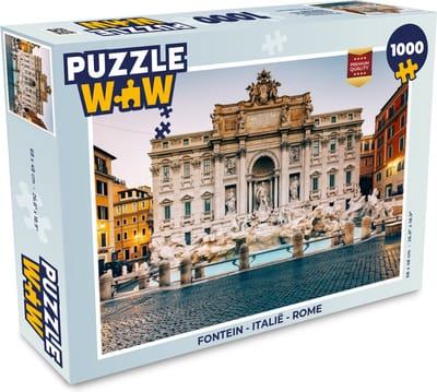 Puzzel Fontein - Italië - Rome - Legpuzzel - Puzzel 1000 stukjes volwassenen
