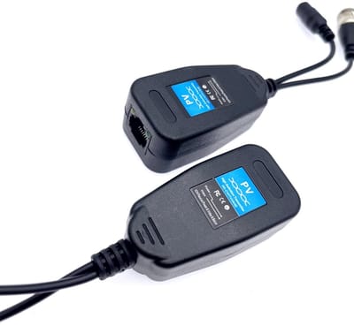 Allecto - Video Balun - RJ45 naar - Voor HD-CVI/TVI/AHD/CVBS - 2 Paar - Beveiliging - 1080P 3MP 4MP 5MP 8MP - Geschikt voor Systemen