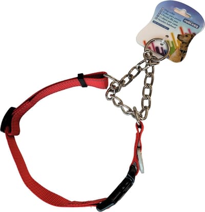 Nobleza Hondenhalsband - Anti Trek Halsband Hond - Trainingshalsband - Sliphalsband - Reflecterend - Rood - Maat L
