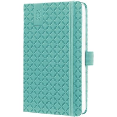 Sigel weekagenda Flair 2026 - formaat A6 - Aqua Green - hardcover - SI-J6102