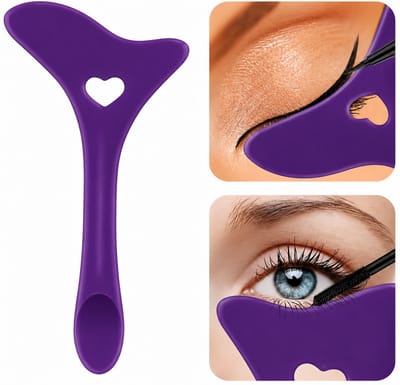 Actie4you® - Eyeliner Liniaal - make-up liniaal - Mascara hulp - Applicator - Contouren - lippen - wenkbrauwen - make up kwasten - eye liner tool - eyeliner make-up hulp - multifunctionele make-up hulp - Paars