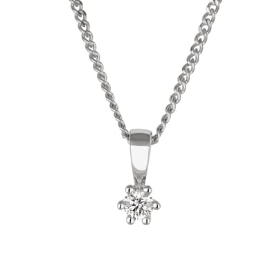 Orolino Halskette Gold 585 mit natürlichem Brillant 0,10ct.