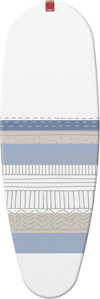 Universele strijkplankovertrek met EasyClip-pasvorm - 130 x 47 cm, 100% katoen en titanium kwaliteit