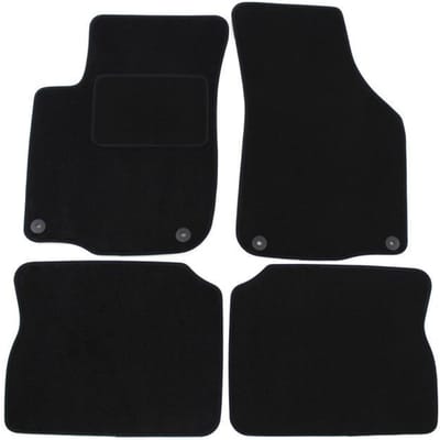 Tapis de sol - Seat - Leon 1 - Velours noir - Sur mesure - Antidérapant 6-7 mm
