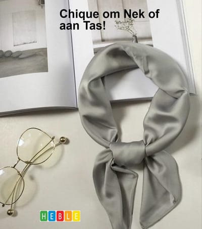 *** Stijlvolle Classic Sjaal - Prachtige Glans - Ideaal als Haarband, Hoofdband, Sjaaltje of Bandana - Chique om Nek of aan Tas!"