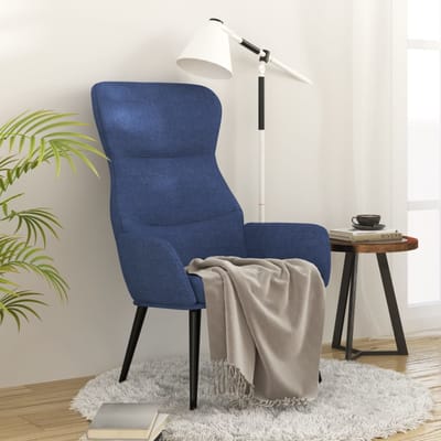 vidaXL - Relaxstoel - stof - blauw