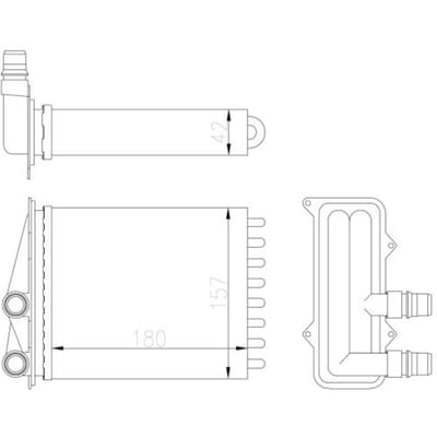 Warmtewisselaar, interieur verwarming NRF 54412