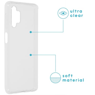 imoshion Hoesje - Geschikt voor Samsung Galaxy A32 (5G) - Softcase Backcover smartphone - Transparant