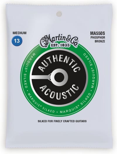 Martin MA550S Silked Snaren voor Akoestische Gitaar (13-56) Phosphor Bronze, Medium