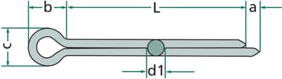 Blister - Zawleczka - 40mm - 2mm - 1mm