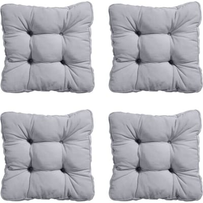 Madison - Zitkussen Florance Panama light grey - Ca. 47x47 cm - Set van 4