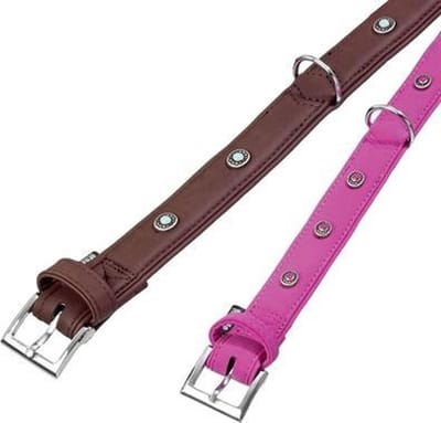Karlie Buffalo Deco Halsband Met Ornament Roze 30 mmx55 cm