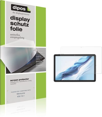 dipos – 2x Matte Beschermfolie geschikt voor Mentume K50 10.1 | Krasbestendige & antireflecterende Screenprotector Ultra-Thin