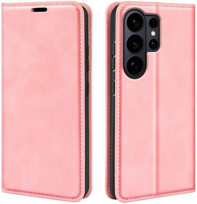 MobyDefend Hoesje - Geschikt voor Samsung Galaxy S26 Ultra - Luxe Wallet Bookcase (Magnetische Sluiting) - Roze