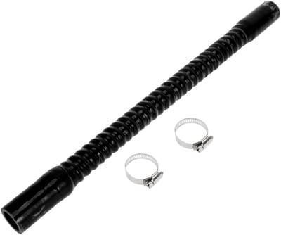 Dailygoods- Koelmiddelslang 500 mm - Siliconen Slang - Zwart - Binnendiameter 25 mm - Temperatuurbestendig tot 300℃ - Meerlaags Weefsel - Siliconenslang