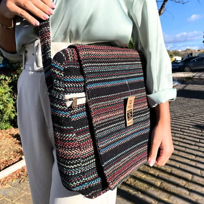 Ancient Wisdom - Tas - Zachte Banjar laptoptas multicolor one size canvas - schoudertas - laptophoes - handtas - rugzak - tas