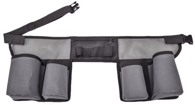 Heuptasje - Gereedschapsopbergtas - Tuinhulpmiddelen Heuptas - Multifunctionele opbergtas voor gereedschap - Verstelbaar met Band voor Thuis - Tuin - Kamperen - Schoonmaken - 90×25cm - Grijs