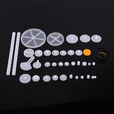 Dailygoods - Set van 34 Kunststof Tandwielen voor Modelbouw en DIY Speelgoed