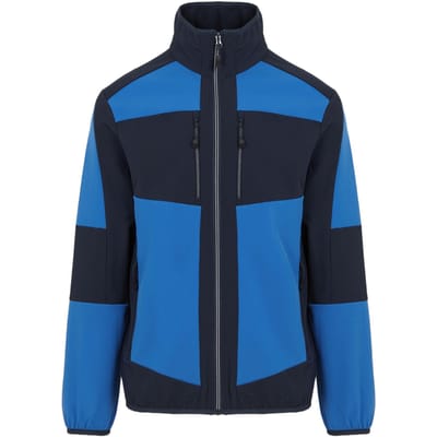 Regatta E-Volve 2-laags Soft Shell-jack voor volwassenen (Sterk Blauw/Navy)