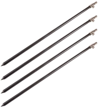 Ultimate Black Aluminium Bankstick Set 50-90cm (4 Stuks) - Bankstick