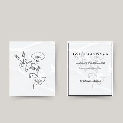 Tijdelijke tattoo birthflower september | Neptattoo volwassenen | Tijdelijke tattoo voor volwassenen | Temporary tattoo | Plaktattoos voor volwassenen | Neptattoos | Probeer zorgeloos een tattoo | tattforaweek