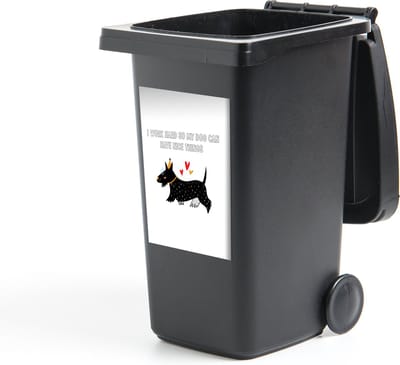 Container sticker Spreuken - Quotes - Honden - I work hard so my dog can have nice things - 40x60 cm - Kliko sticker