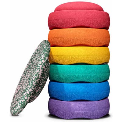 Stapelstein blush special rainbow classic + balance board