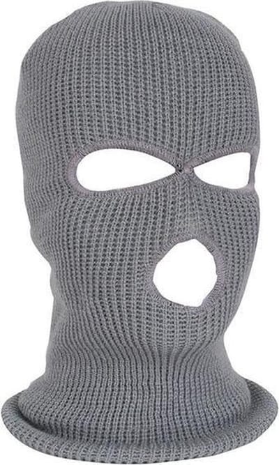 Ski full face cover bivakmuts skiën bivakmuts gebreide muts, winter ski fietsen gezicht beanie muts [grijs]