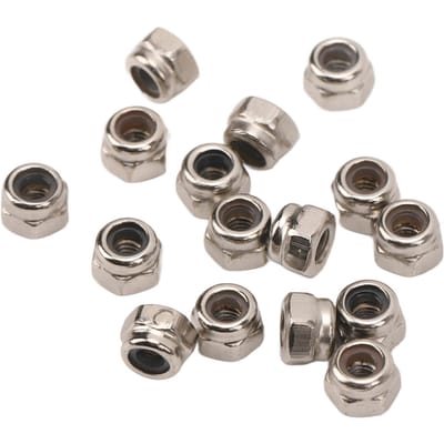 40 Stuks RC Wielmoer IJzer M2.5 Zeskant Accessoireset Kit voor Traxxas 1 18 Klimauto Silver zilver