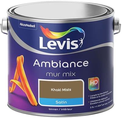 Levis - Ambiance Mur Satin Mix - Khaki Mists - Mengverf - 2,5 L